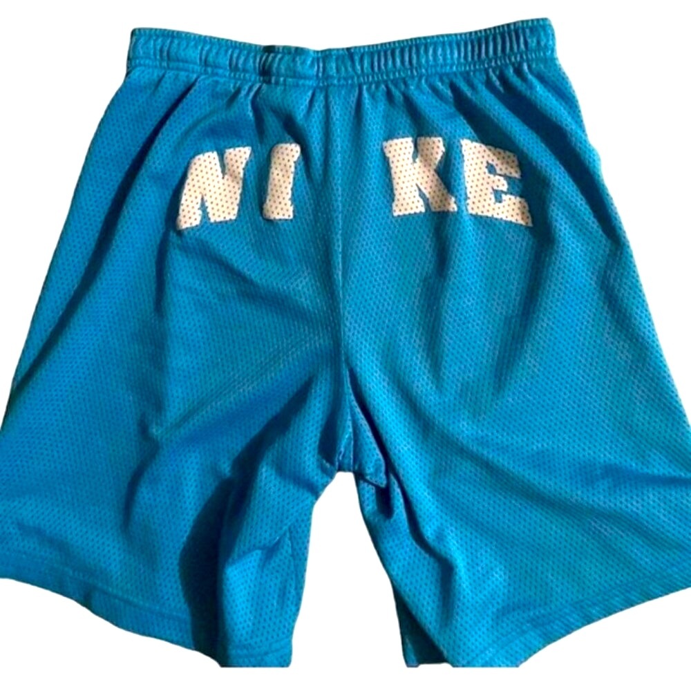 LAST ONE NWOT [Nike] Blue Mesh Lined Basketball Drawstring Shorts Girls Medium